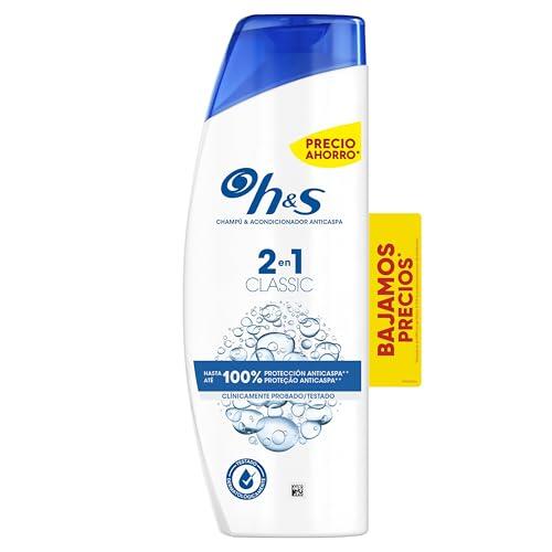 H&S Classic 2en1 Champú y Acondicionador Anticaspa 330ml. Actúa Contra La Caspa, Grasa Y Picor desde el Primer Lavado. Pelo Sin Caspa + Hidratado. Limpia El Cuero Cabelludo Graso Y el Pelo