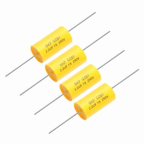 QUARKZMAN 4 Piezas Condensador Divisor De Frecuencia 2.2uf 250V axil