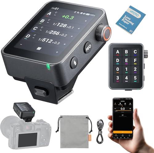 Godox X3 Pro S X3PRO-S Disparador Flash TTL Inalámbrico para Sony, Sistema 2.4GHz X, Bluetooth & App Control, Pantalla Táctil, HSS, Shutter Control, Carga Rápida USB-C para Sony Cámara