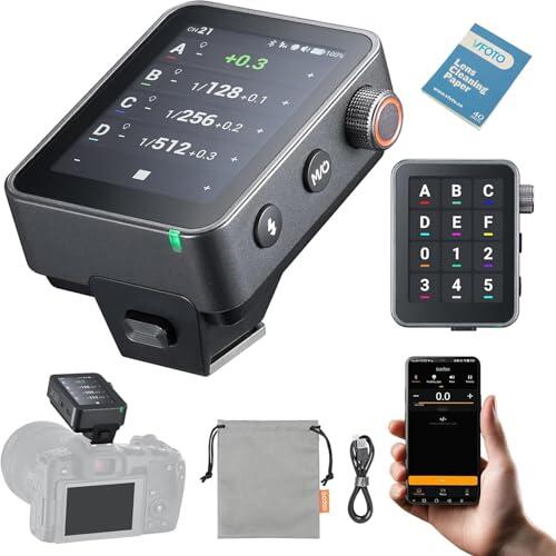 Godox X3 Pro N X3PRO-N Disparador Flash TTL Inalámbrico para Nikon, Sistema 2.4GHz X, Bluetooth & App Control, Pantalla Táctil, HSS, Shutter Control, Carga Rápida USB-C para Nikon Cámara