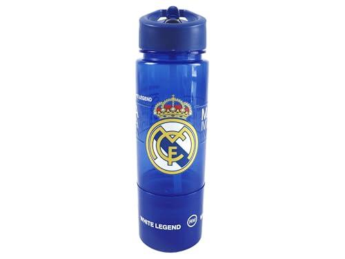 CYPBRANDS- Real Madrid, Botella de Agua, Deportiva, Bidón, Cantimplora, Color Azul, Producto Oficial