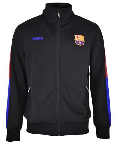 FCB FC Barcelona - Chaqueta Plus Barça Black JR | Réplica con Licencia Oficial | Tallas 6-8-10-12-14 años | 95% Poliéster 5% Elastano (FR/ES, Edad, 14 años, Regular)