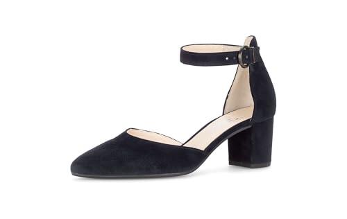 Gabor Zapatos de tacón de mujer con tiras, Azul oscuro 16, 42.5 EU
