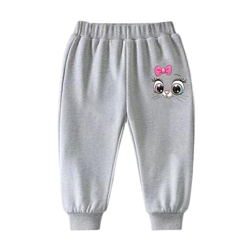 Genérico Pantalones Elegantes para Niñas Uso Diario Escuela Casual Actividades Exteriores Joggers Ligeros Ideales 3 a 12 Años Primavera Otoño Invierno (Grey, 9-10 Years)