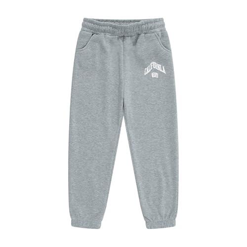 Pantalones Deportivos con Diseños Divertidos para Niñas y Niños Ropa Cómoda y Casual para Jugar y Estudiar en Casa o Exteriores (Grey, 3-4 Years)