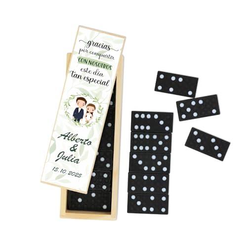 Dominó de Madera Personalizado para Bodas: El Recuerdo Perfecto para los Más Jóvenes