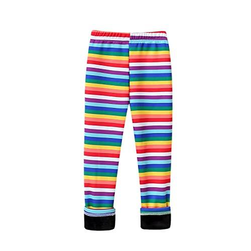 Genérico Pantalones de Terciopelo para Niñas con Aislamiento Térmico Ropa de Invierno y Otoño Leggings Cómodos y Material Calidad Duradera Diseño Moderno (Multicolor, 5-6 Years)