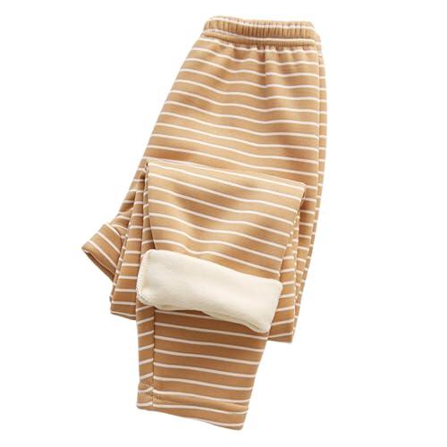 Pantalones Elásticos de Otoño e Invierno para Niñas Confortables y con Cintura Ajustable Diseño Sólido y Duradero para Bebés y Niños (Brown, 4-5 Years)