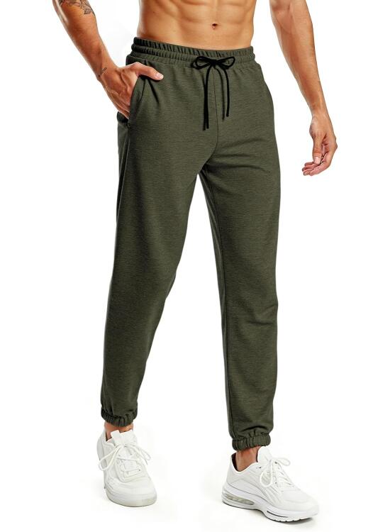Pantalones de chándal para Hombre Ligeros Transpirables y elásticos Ideales para Fitness Correr y Ocio.