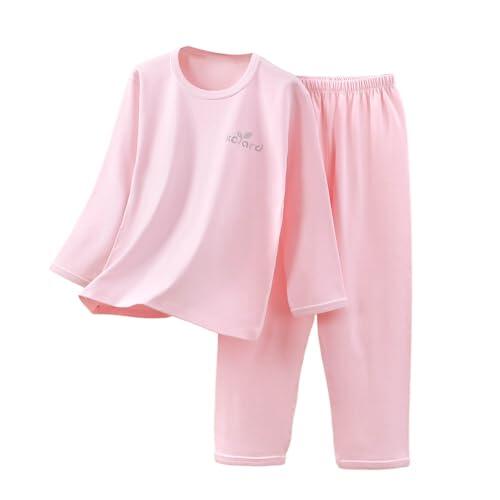 Genérico Conjunto de Pantalone Invierno para Niñas Manga Larga Pantalón y Cómodo Acolchado Infantil Noche Dormir (6-7 Years)