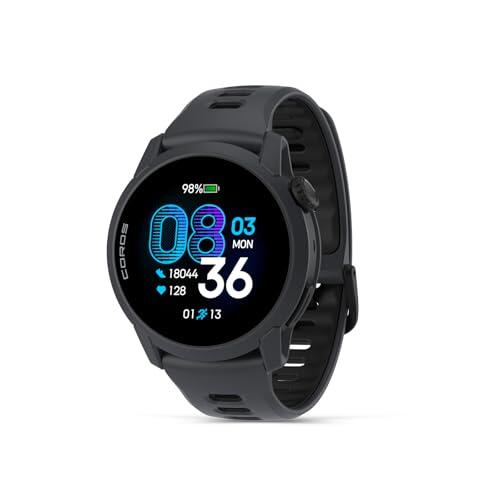 COROS Pace 4 Reloj GPS Deportivo Ultraligero- Negro Silicona, Estándar