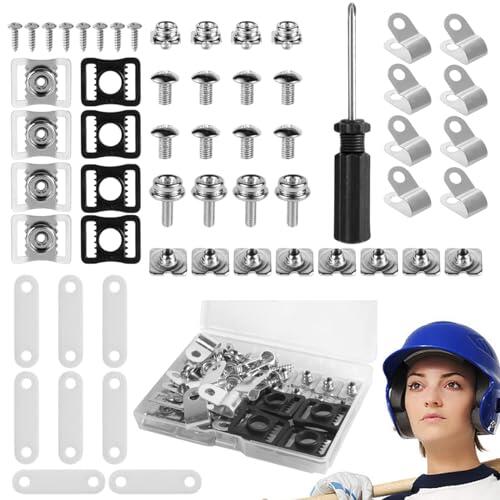 Generico Kit de reparación de hockey, kit de hardware de fútbol – 57X Herramienta manual fácil de usar, piezas de repuesto para hockey para softbol béisbol