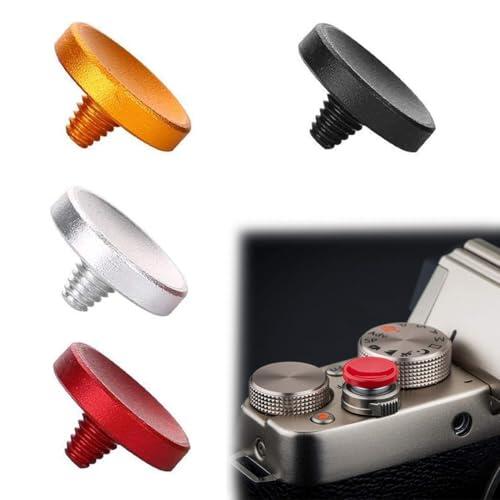PYEUIFT 4 Piezas Botón Shutter Repuesto Para Cámara X100VI X100 XT30 XT50 XT5 Negro Oro Rojo Blanco Compatible X-T4 X-T30 II X100V Accesorio Cámara Fácil Instalación