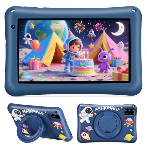 Tablet para Niños 7 Pulgadas,Android Tablet,8GB RAM 64GB ROM (mpliable 256 GB), Control Parental, WiFi, Bluetooth, Kids Tablette Tactile Éducative Avec Kid-Proof Étui(Auzl)