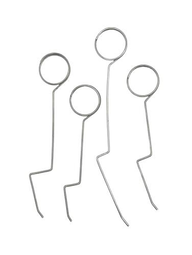 Apertura de la puerta con aguja: Flexacard Agujas de apertura | Original | 4 unidades | Alambre de acero para muelles para abrir puertas | Alambre de trampa de puerta | Herramienta de apertura de