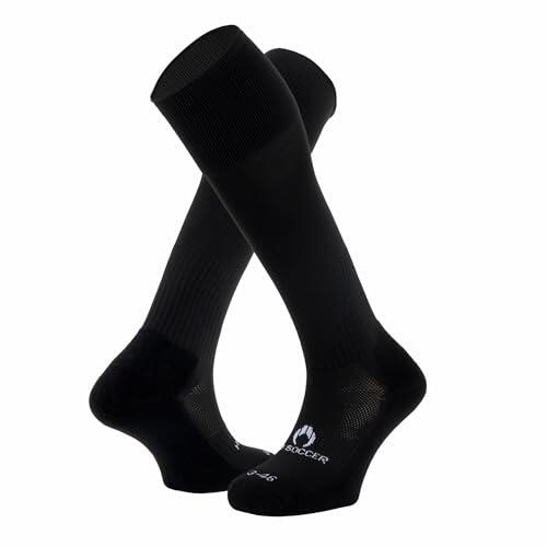 HO Soccer Media de jugador Negra, Unixex, Adulto, M (39-42)