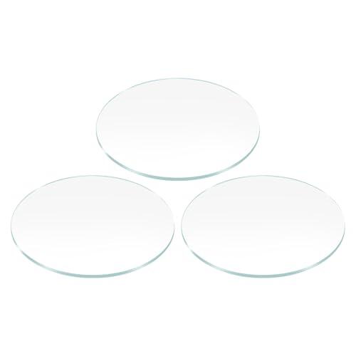 QUARKZMAN 3 Piezas De Cristal De Reloj 26mm Diámetro 1.2mm Grosor Vidrio Mineral Redondo Plano Cristal Transparente Piezas De Repuesto Para Relojeros Reparación De Relojes