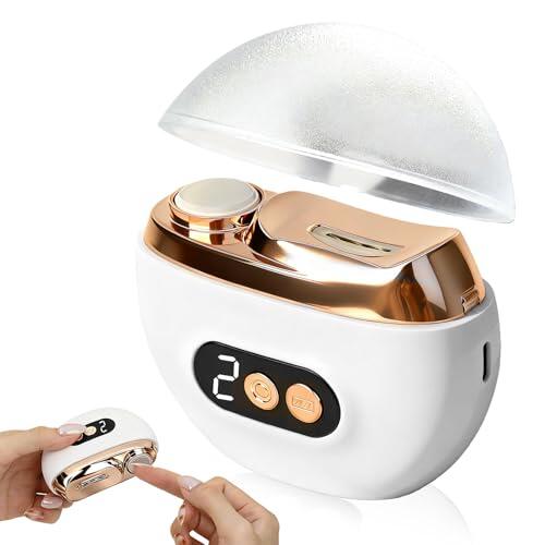 Swiftctrl Cortauñas Eléctrico 2026 Nuevo 3 en 1, corta uñas electrico recargable USB automático con 3 velocidades, cortador de uñas pulido de luz LED, para bebés, adultos, ancianos