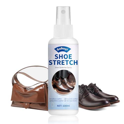 Gubuyi 100ml Spray Dilatador Zapatos, Espray de estiramiento, Suavizante de Zapatos de Cuero, Spray Ante Zapatos, Espray elástico, Suaviza y estira zapatos de cuero