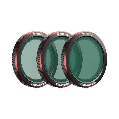 Freewell Paquete de 3 filtros magnéticos ND para dji Neo 2 – Incluye ND8, ND16, ND32 para un Control preciso de la exposición