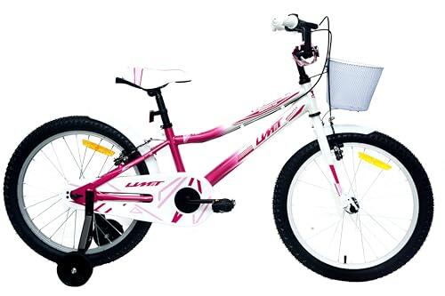 DEPORBIKES Bicicleta 20 Pulgadas niña | Bicicleta niña 6-9 años + Frenos V-Break + Estabilizadores + Cuadro Acero | Segura y Resistente
