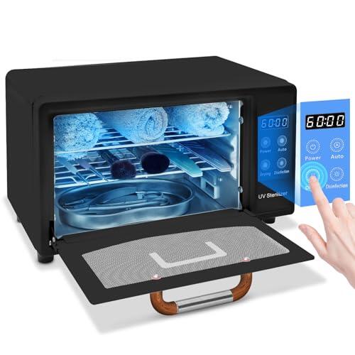 CGBE Profesional 10L Esterilizador Manicura: Alta Eficiencia Autoclave Esterilizador con Secado - 75°C Aire Caliente Termostático - Inteligente Esterilizador UV - para Manicura Peluquería Estética