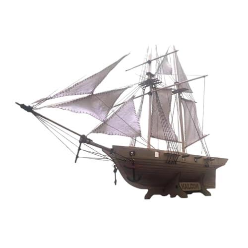 QUXVUIS Barco de náutico, Barco de para Madera, Adorno Artesanal en Miniatura para decoración del hogar, Modelo ensamblaje velero, no se Puede