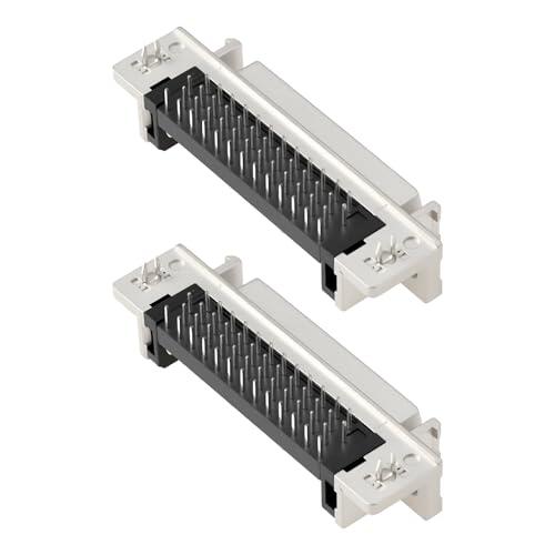 VGOL 2 Conectores SCSI de 50 Pines D-Sub MDR Hembra Adaptadores de Soldadura para PCB para Equipos de Audio