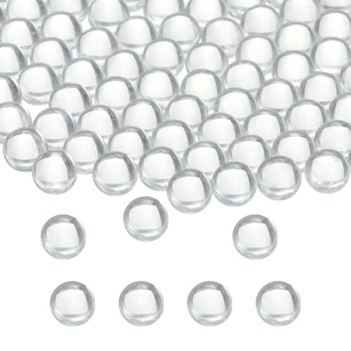 M METERXITY 1500 Piezas De Piedras De Ebullición De Vidrio Redondas 4mm Bolas De Vidrio Sólidas Transparentes De Soda-Cal Para Calentamiento En Laboratorio Mezcla De Pintura Agitación De