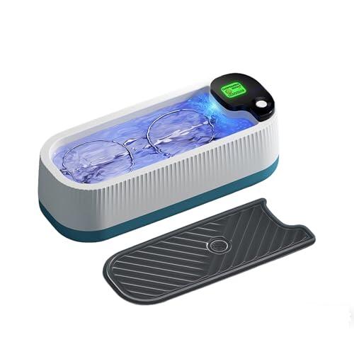 Horuili® Limpiador Ultrasónico, Limpiador Portátil para Gafas, Joyas y Relojes, Limpieza Profunda 360° con Vibración, Diseño Compacto para Hogar, Oficina y Viaje