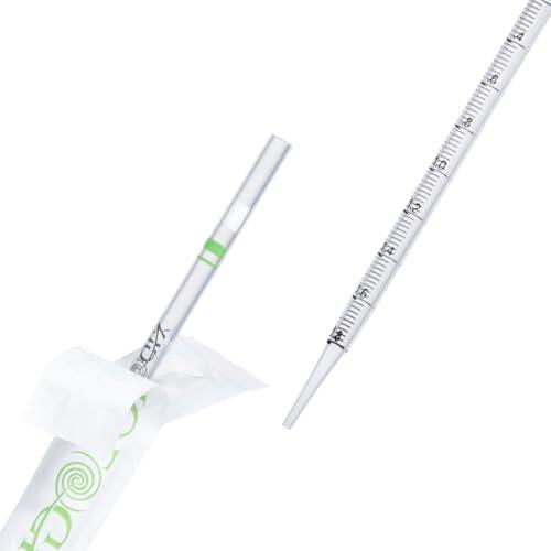 150 pipetas serológicas de poliestireno de 2 ml, estériles, transparentes, embalaje independiente