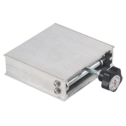 Spryflower Mesa elevadora de Laboratorio de Ajuste Fino Manual de aleación de Aluminio de 100x100 mm, Estante de Plataforma para Equipos de Laboratorio con Mango fenólico, Control preciso de