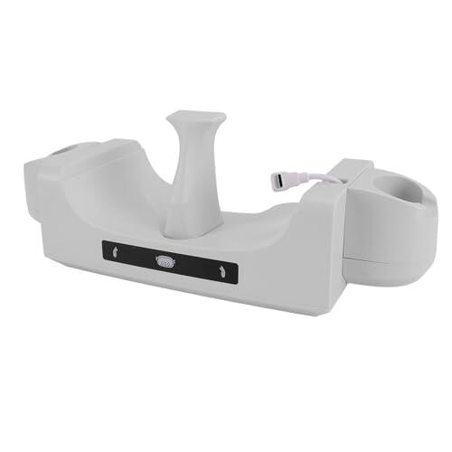 Sxhlseller Estación de Carga VR con Pantalla LED para Auriculares VR y Control Táctil, Configuración de Juego Organizada para Jugadores, Material ABS Negro
