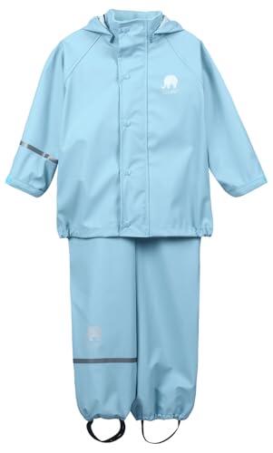 Celavi Celavi - Conjunto de ropa impermeable básica unisex de poliuretano sólido CeLaVi de poliuretano sólido, azul, 160
