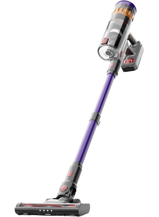 LEFANT V1 Aspirador Sin Cable, 40 KPa Potente, con Filtración De 5 Capas, Pantalla LED Táctil, Cepillo Anti-Enredos, 3 Velocidades Y Estación De Carga Mural Autónoma. Ideal para Toda La Casa