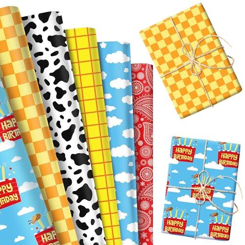 Dale un toque único a tus eventos con el papel de regalo temático del lejano oeste