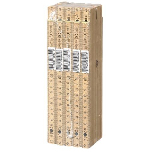 Hultafors - Metro plegable (10 unidades, 2 m), color marrón