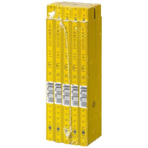 Hultafors - Metro plegable (10 unidades, 2 m), color amarillo