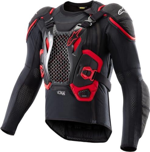 Alpinestars Tech-Air Off-Road Maglietta di protezione dell'airbag, nero/rosso, L