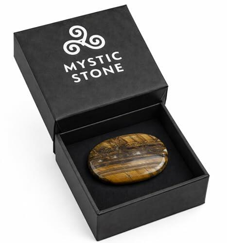 Ojo de Tigre Piedra Natural – Mineral Pulido para Meditación, Reiki y Chakras | Amuleto Espiritual y Regalo (Ojo de Tigre)
