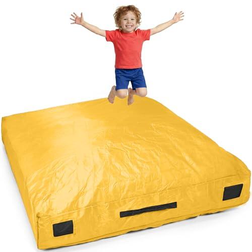 SaferBounce Sensory Crash Pad para Niños | Grande 152 x 152 cm O 122 x 91 cm | Colchoneta Crash Autismo para Niños | Crashpad | Gran Alfombra Espuma Infantil | Escalada & Gimnasia