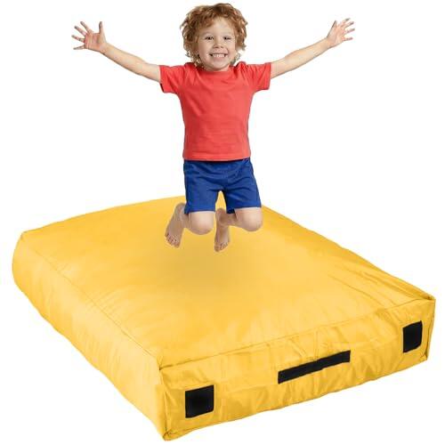 SaferBounce Sensory Crash Pad para Niños | Grande 152 x 152 cm O 122 x 91 cm | Colchoneta Crash Autismo para Niños | Crashpad | Gran Alfombra Espuma Infantil | Escalada & Gimnasia
