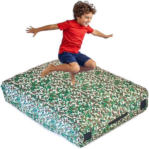 SaferBounce Sensory Crash Pad para Niños | Grande 152 x 152 cm O 122 x 91 cm | Colchoneta Crash Autismo para Niños | Crashpad | Gran Alfombra Espuma Infantil | Escalada & Gimnasia