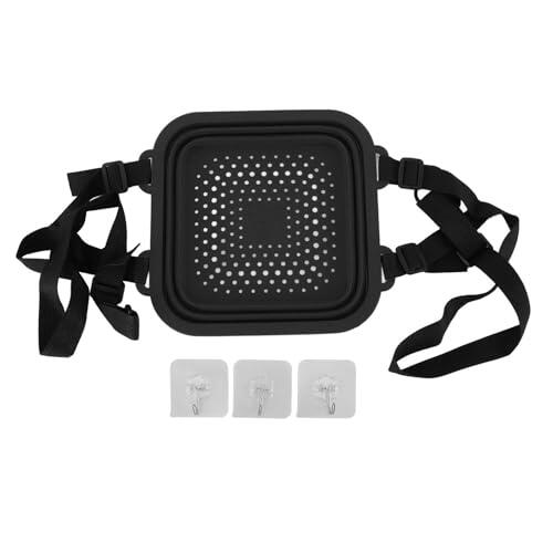 Marhynchus Tina de Baño de Hielo, Cubo de Baño de Hielo Plegable Portátil de Silicona con Tecnología de Enfriamiento Rápido para Atletas, Viajes a Casa, Terapia de Agua Fría (BLACK)