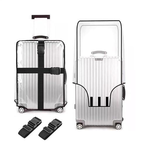 jinminamz Fundas Maletas de Viaje, Funda Maleta Grande, Funda para Maletas de Viaje con Correa 2.2m, Funda Maleta Mediana 26 Pulgadas, Cubierta de Equipaje y Polvo Lluvia