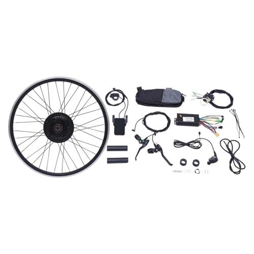 SMTYXS Kit Modificado For Rueda Trasera De Bicicleta Eléctrica 24 Pulgadas, 36 V Y 500 W con Pantalla, Sensor Pedal Temporizador 5 Velocidades. Compatible Frenos Disco V-Brake