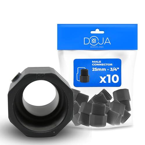 Guía técnica del conector rosca macho hexagonal PVC de DOJA Barcelona