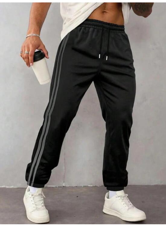 Pantalones deportivos para hombre con cordón y bolsillos, 1 paquete, cómodos pantalones deportivos casuales para entrenamiento y descanso