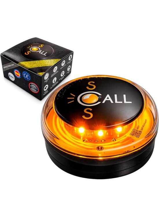 Luz de Emergencia Coche V16 Homologada DGT 3.0 | Baliza SOS Conectada | LED 360° Alta Visibilidad | Fabricada en España | Válida hasta 2040 2025060548G1