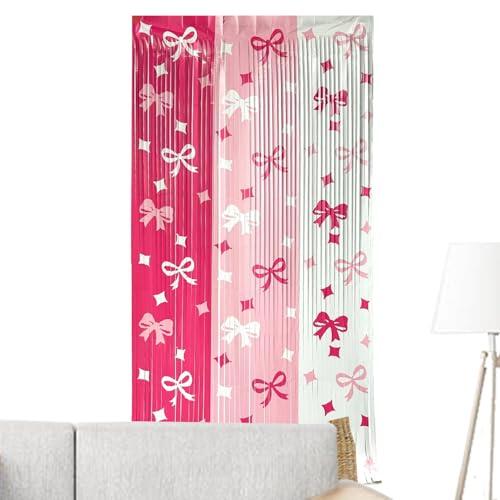 Lazos de fondo, románticas diapositivas con flecos, cortinas de | Fondo fotográfico de para ducha de novia | Para despedida de soltera Coquette Tema Dormitorio Baño Cocina